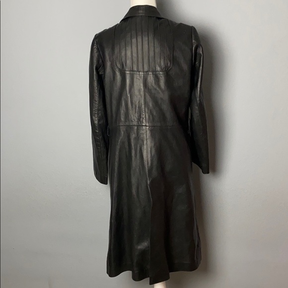 Vintage Revuelta trench Leather Jacket - Picture 8 of 10